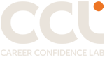 Career Confidence Lab beige text transparent background logo
