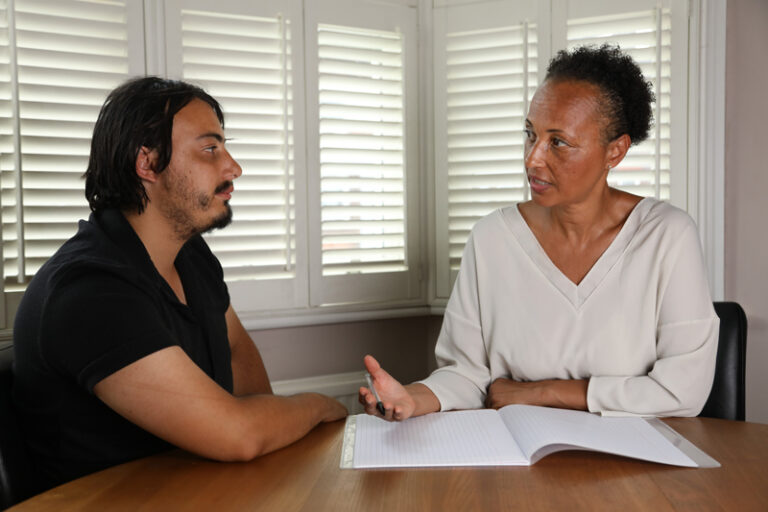 Corinne Delacour career confidence coach performance session with a young man London