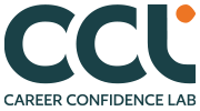 Career Confidence Lab horizontal logo in dark green with orange accent